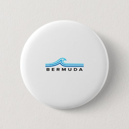 Bermuda-Wellen Vintage Männer Frauen Mädchen Junge Button (Vorderseite)