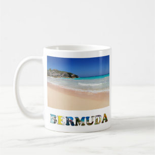 Bermudahufeisenbucht-Rosa-Sand-Strand-Foto Kaffeetasse