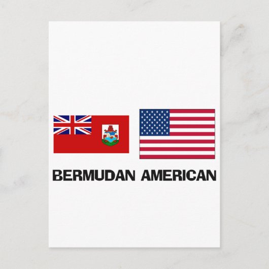 Bermudan-Amerikaner Postkarte (Vorderseite)