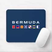 Bermudaseeseesignal-Flaggen-dunkle Farbe Mousepad (Mit Mouse)