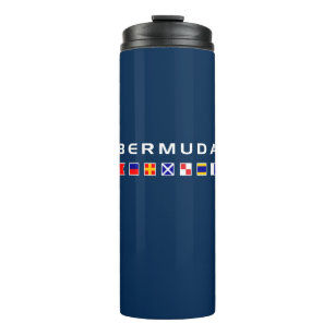 Bermudaseeseesignal-Flaggen-dunkle Farbe Thermosbecher