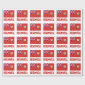 Bermudian Flag Bermuda Geschenk Geschenkpapier (Flach)