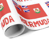 Bermudian Flag Bermuda Geschenk Geschenkpapier (Rolleneckpunkt)