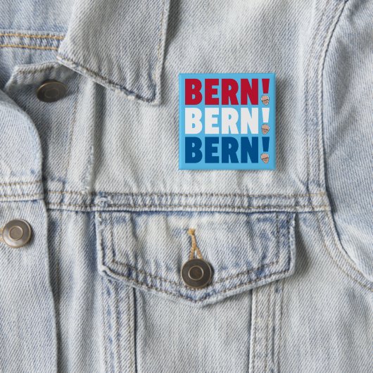 Bern Bern Bernie Sanders Button (Beispiel)