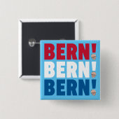 Bern Bern Bernie Sanders Button (Vorne & Hinten)