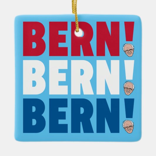 Bern Bern Bernie Sanders Keramikornament (Vorderseite)
