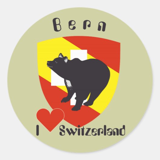 Bern Berne Berna Bärn Schweiz Suisse Aufkleber (Vorderseite)