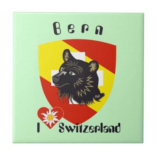 Bern Berne Berna Schweiz Suisse Fliese (Vorderseite)
