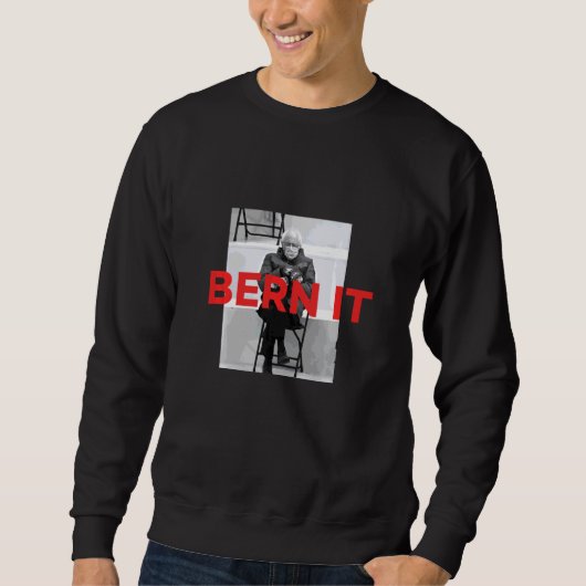 Bern Es Bernie Sanders Meme Mittens Vorsitzender I Sweatshirt (Vorderseite)