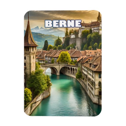 Bern im Herzen der Schweizer Alpen Magnet (Vertikal)