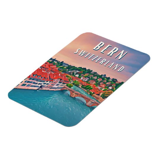 Bern im Herzen der Schweizer Alpen Magnet (Linke Seite)