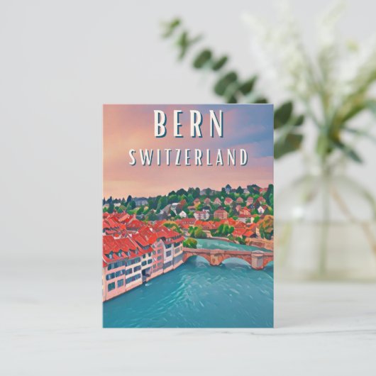 Bern im Herzen der Schweizer Alpen Postkarte (Stehend Vorderseite)