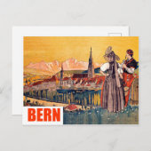 Bern, Panoramastadt, Schweiz, Vintage Postkarte (Vorne/Hinten)