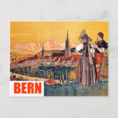 Bern, Panoramastadt, Schweiz, Vintage Postkarte (Vorderseite)