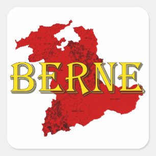 Bern Quadratischer Aufkleber