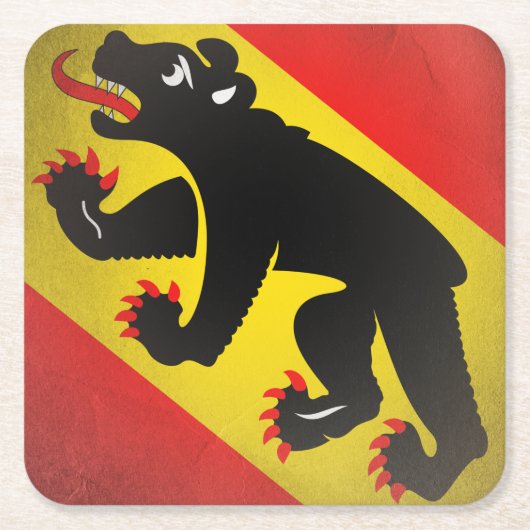 Bern Rechteckiger Pappuntersetzer (Vorderseite)