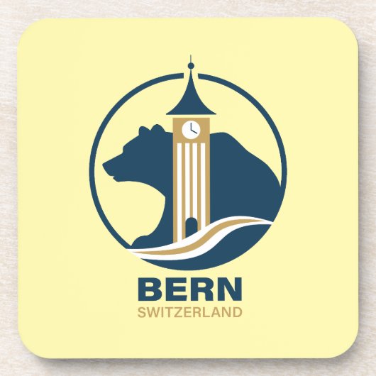 Bern Schweiz Europa Getränkeuntersetzer (Vorderseite)