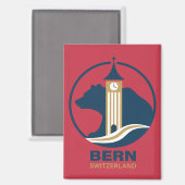Bern Schweiz Europa Magnet (Vorderseite/Rückseite)