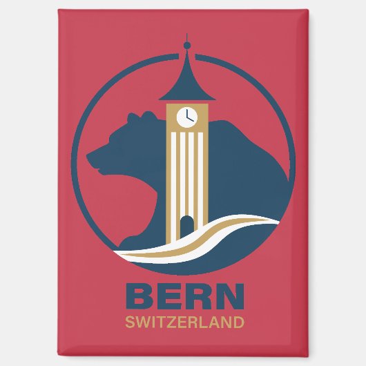 Bern Schweiz Europa Magnet (Vorderseite)