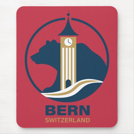 Bern Schweiz Europa Mousepad (Vorne)