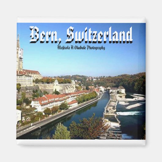 BERN, SCHWEIZ-FOTOGRAFIE (Mojisola A Okubule) Magnet (Vorne)