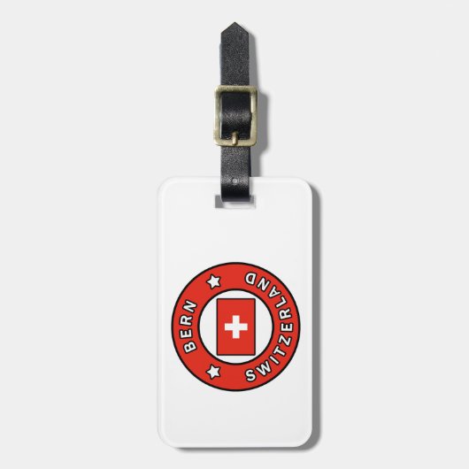 Bern - Schweiz Gepäckanhänger (Vorderseite vertikal)