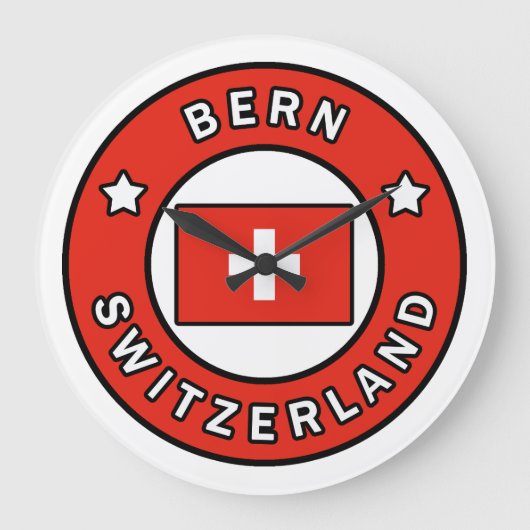 Bern - Schweiz Große Wanduhr (Vorderseite)