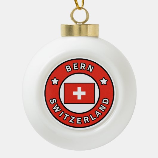 Bern - Schweiz Keramik Kugel-Ornament (Vorderseite)