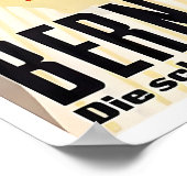 Bern Schweiz Kunst Druck Schweizer Reiseplakat Poster (Ecke)
