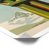 Bern Schweiz Kunst Druck Schweizer Reiseplakat Poster (Ecke)