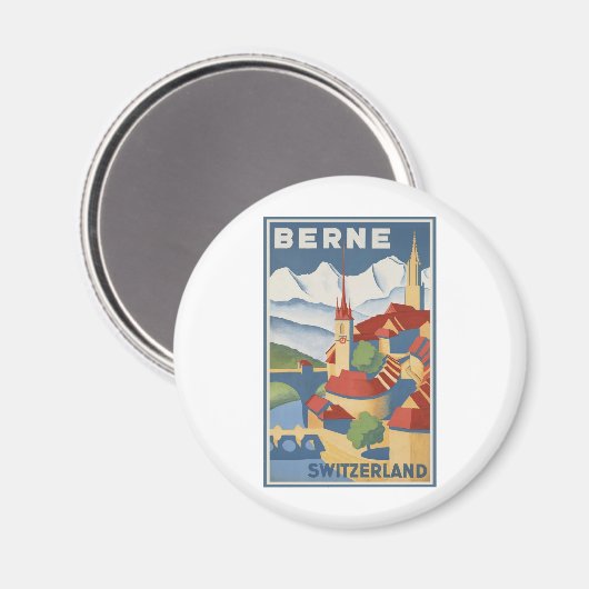 Bern Schweiz Magnet (Vorderseite/Rückseite)