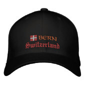 Bern & Schweiz Mode / Patrioten der Schweizer Flag Bestickte Baseballkappe (Vorderseite)