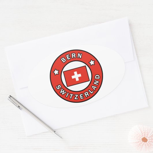 Bern - Schweiz Ovaler Aufkleber (Umschlag)