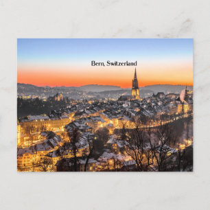 Bern, Schweiz Panoramasicht Postkarte
