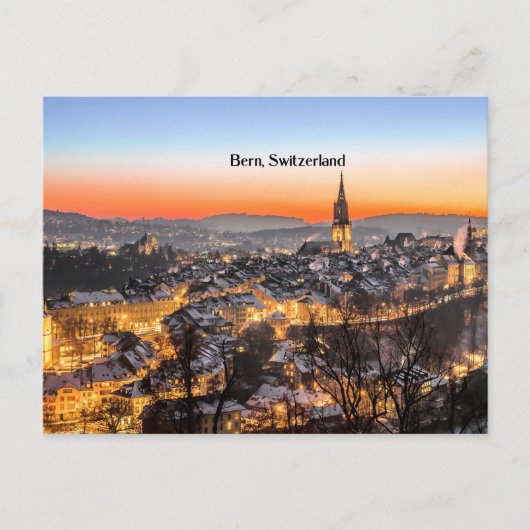 Bern, Schweiz Panoramasicht Postkarte (Vorderseite)
