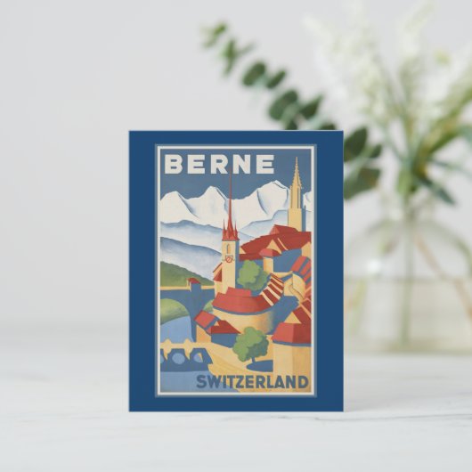 Bern Schweiz Postkarte (Stehend Vorderseite)