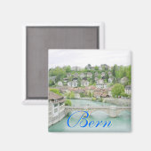 Bern, Schweiz Quadratischer Magnet (Vorderseite/Rückseite)