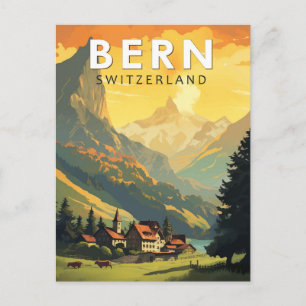 Bern Schweiz Reise Kunst Vintage Postkarte