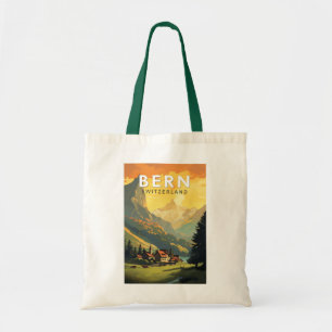 Bern Schweiz Reise Kunst Vintage Tragetasche