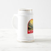 Bern Schweiz Reisen Vintag Bierglas (Vorderseite Links)