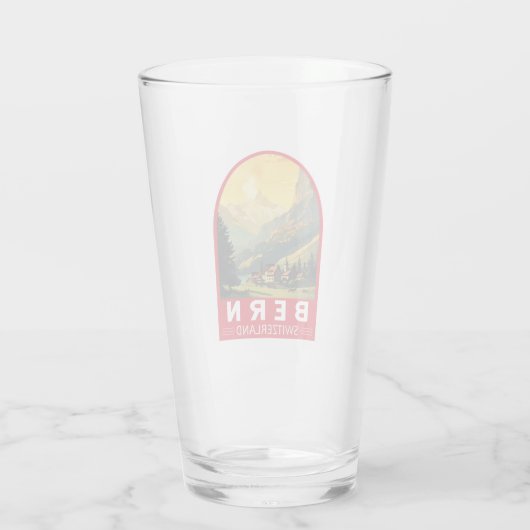 Bern Schweiz Reisen Vintag Glas (Rückseite)