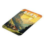 Bern Schweiz Reisen Vintag Magnet (Linke Seite)