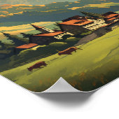 Bern Schweiz Reisen Vintag Poster (Ecke)