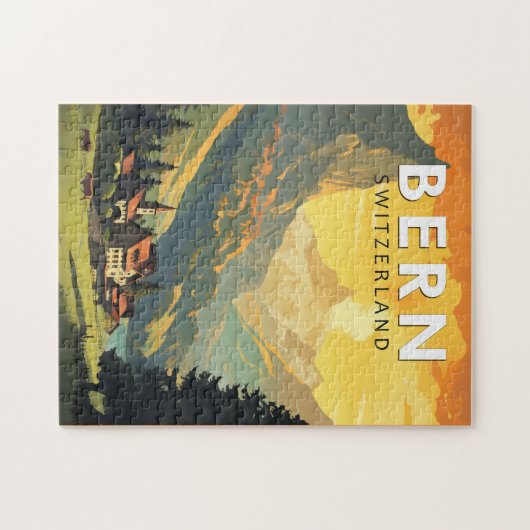 Bern Schweiz Reisen Vintag Puzzle (Horizontal)