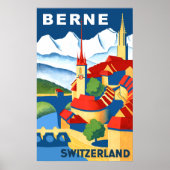 Bern, Schweiz Reiseplakat Poster (Vorne)