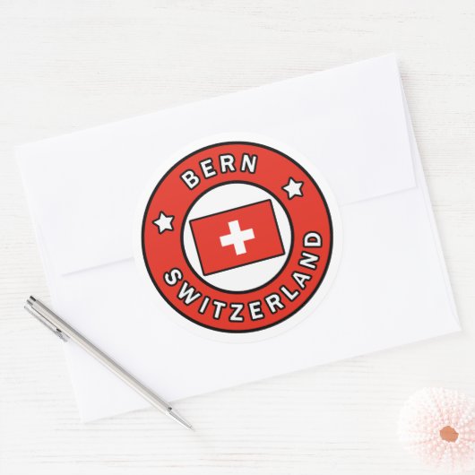 Bern - Schweiz Runder Aufkleber (Umschlag)