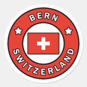 Bern - Schweiz Runder Aufkleber