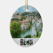 Bern Schweiz Schweizer Foto Aare Keramik Ornament (Rechts)