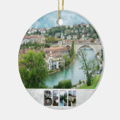 Bern Schweiz Schweizer Foto Aare Keramik Ornament (Links)