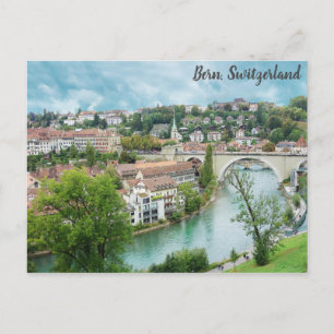 Bern Schweiz Schweizer Foto Aare Postkarte